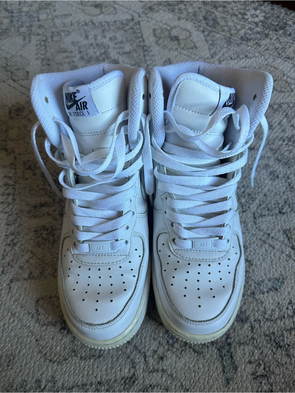 Nike White High-Top Air Force 1 Sneakers